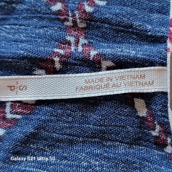 Free People Touch Of Love Patriotic American Flag Crop Tank Top Red Blue Sz S - Picture 5 of 7